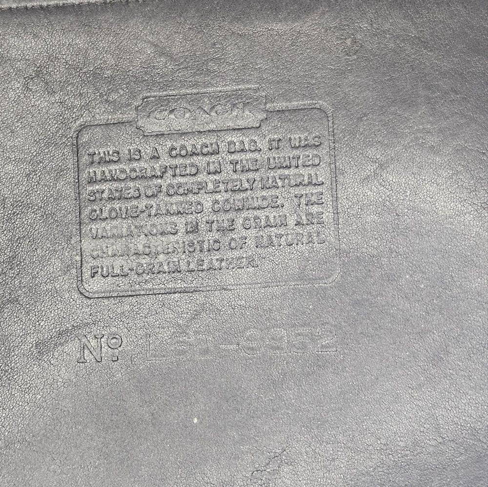 Coach Vintage 9952 Lula "Smith's Legacy" Black Leather Drawstring Bucket Bag - Picture 14 of 16